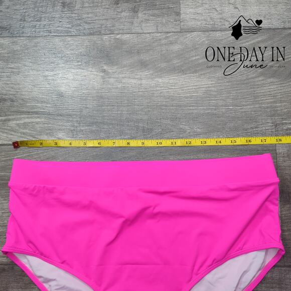 Tempt Me Plus Size High Waist Bikini Bottom Size 18W - Picture 2 of 4